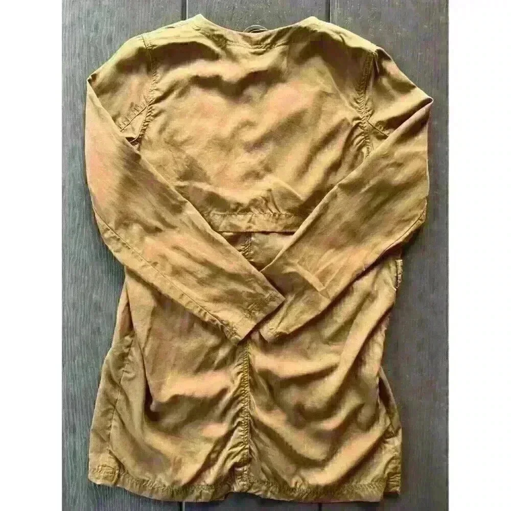 Anthropologie Cartonnier Trench Coat Women's Medium Brown Draped Daytripper